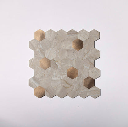 Hexagon Stick Wall Tiles