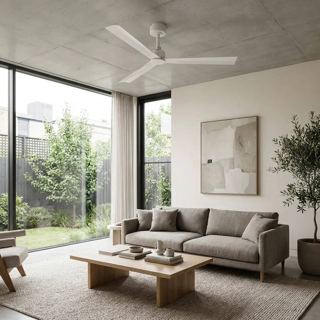 50 Inch Rae Modern Downrod Mount LED Ceiling Fan with Remote Control