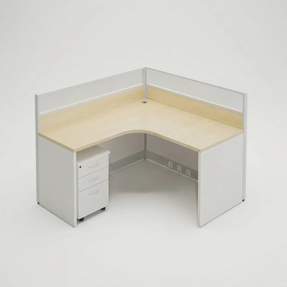 Solven · L-Shaped Cubicle Workstation