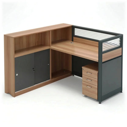 Orlian · L-Shaped Cubicle Workstation