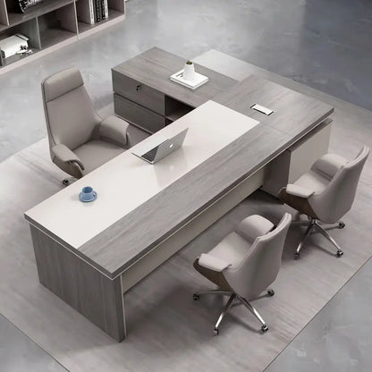 Purdue · Modern L-Shaped Executive Desk