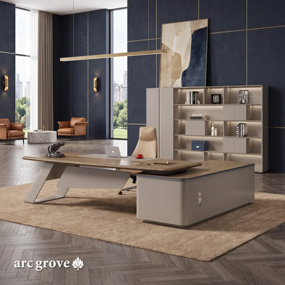 Laurier · Modern L-Shaped Executive Desk