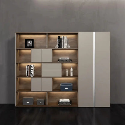 Fenwick · Office Shelves w/ Lighting & Storage