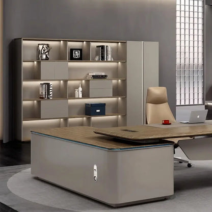 Fenwick · Office Shelves w/ Lighting & Storage