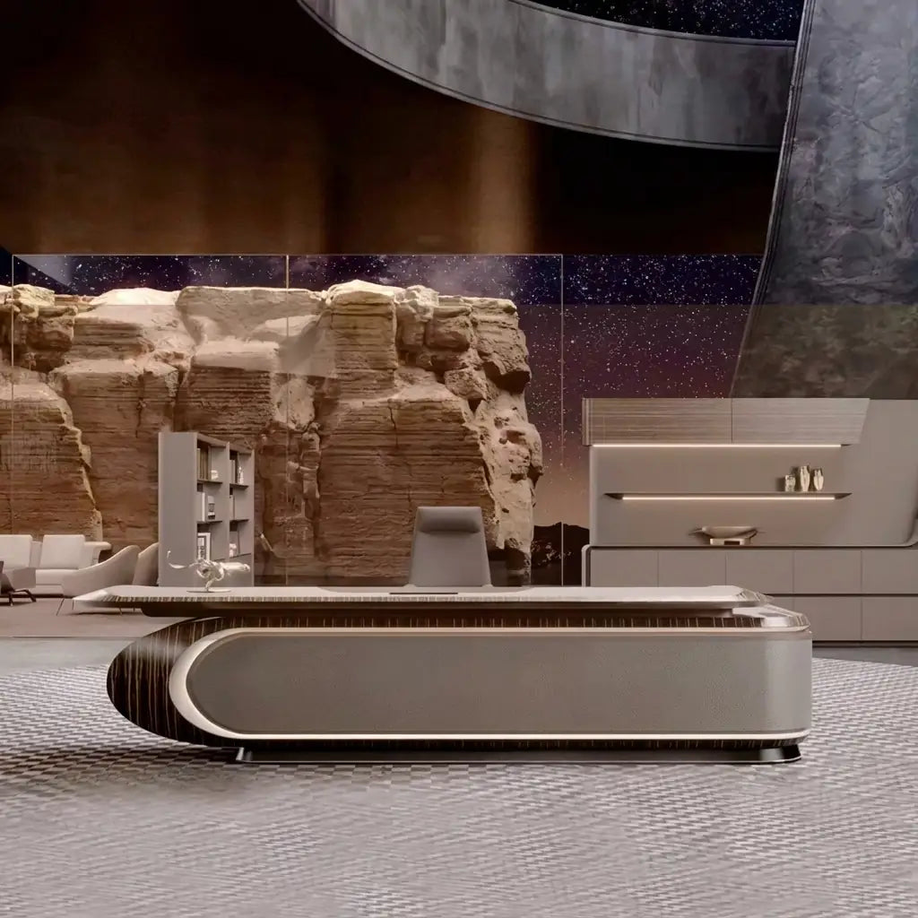 Echelon · Luxury L-Shaped Executive Desk