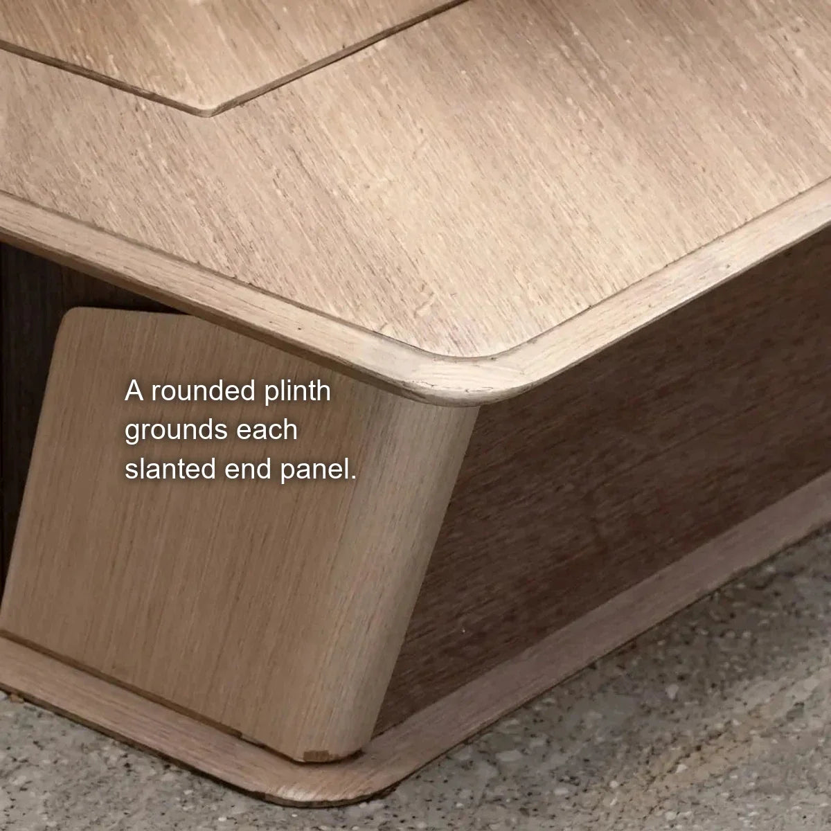 Cognac · Executive Desk w/ Mobile Storage
