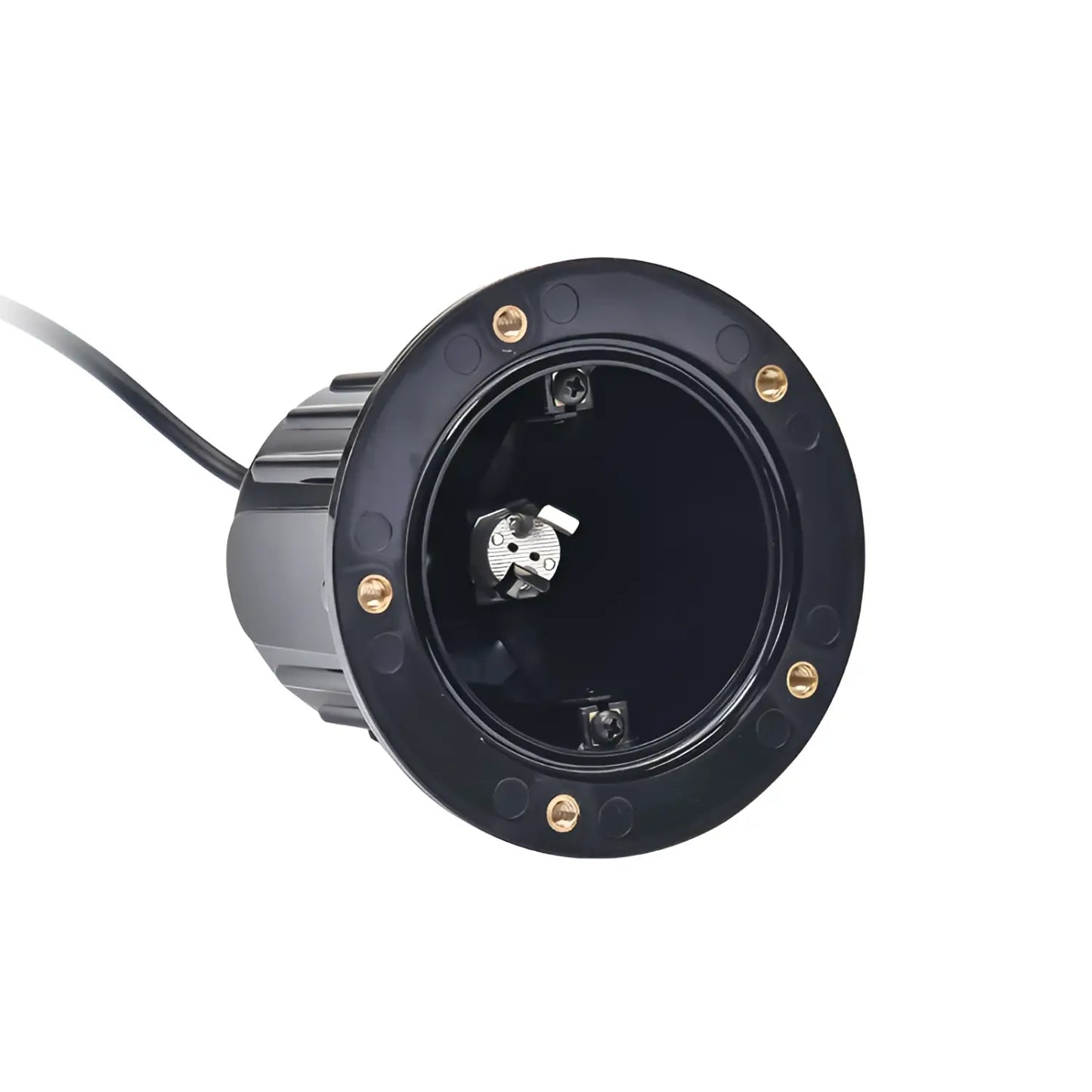 In-Ground Pathway Light with Brass-PVC Housing and Domed Half Lid for MR16 Bulbs