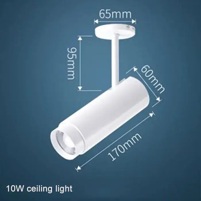 Industrial black adjustable focus track spotlights living room light