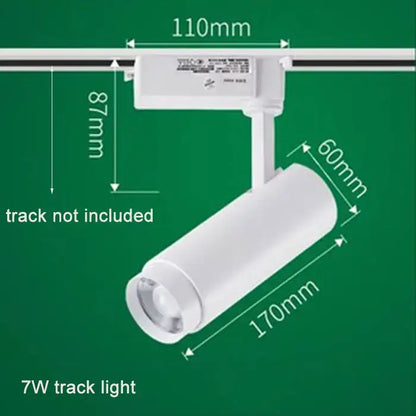 Industrial black adjustable focus track spotlights living room light