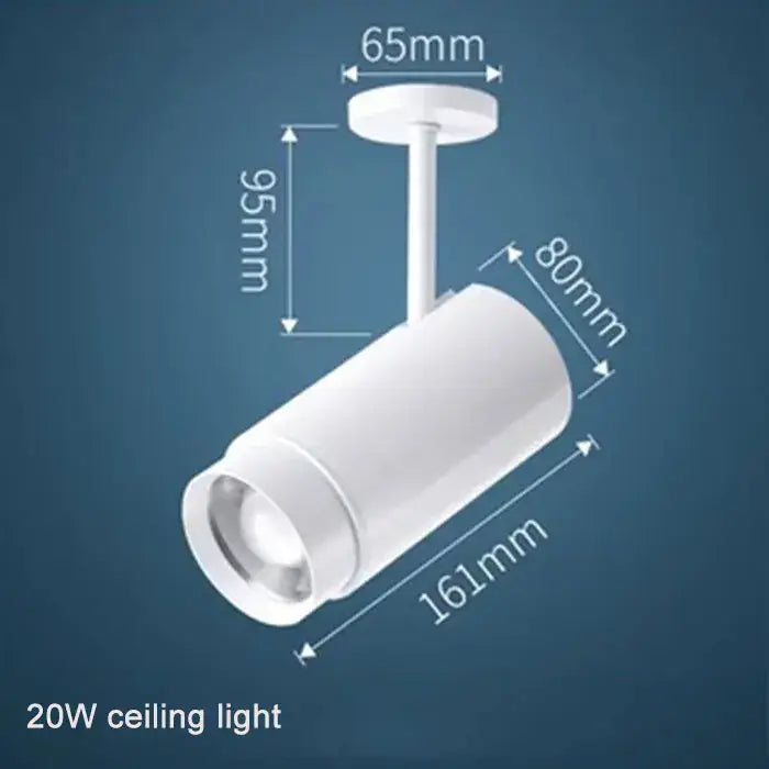 Industrial black adjustable focus track spotlights living room light