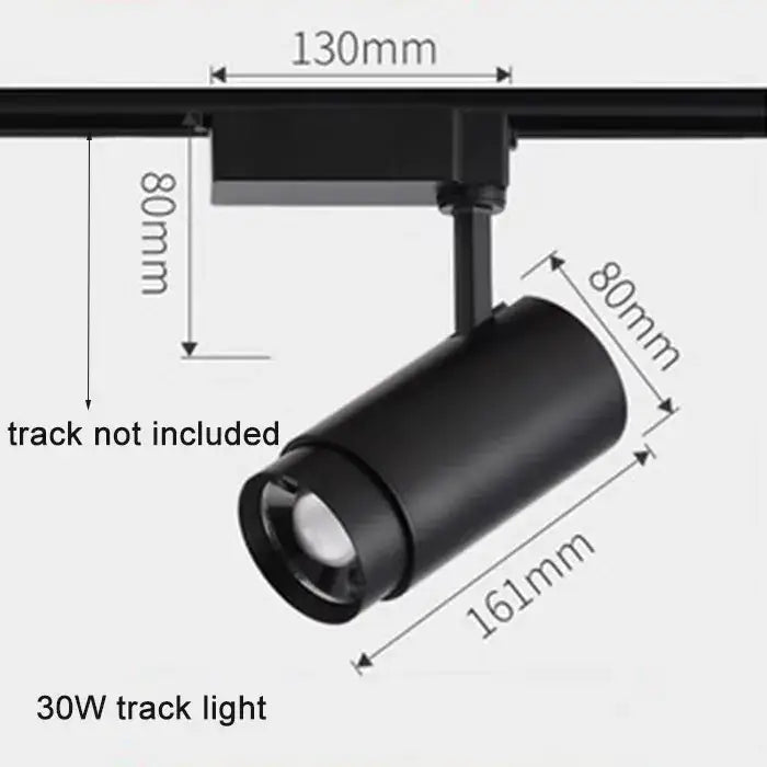 Industrial black adjustable focus track spotlights living room light
