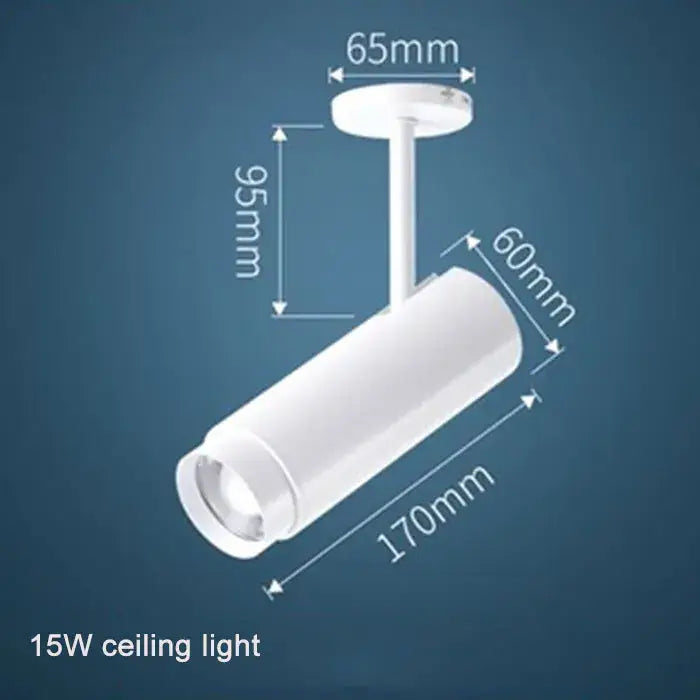 Industrial black adjustable focus track spotlights living room light