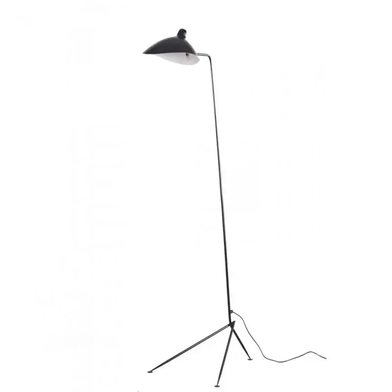 Industrial black adjustable spider arm floor lamp living room