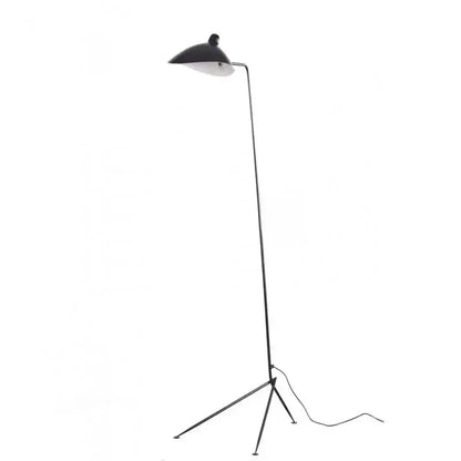 Industrial black adjustable spider arm floor lamp living room