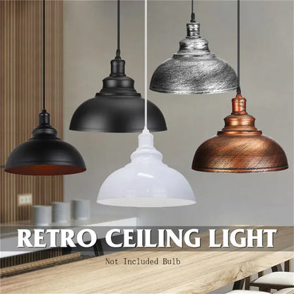 Industrial black and copper pendant lights set of 2 dining room