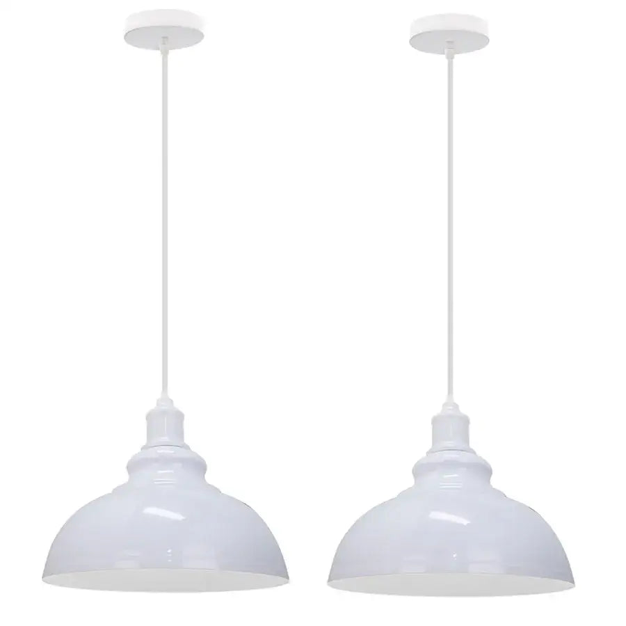 Industrial black and copper pendant lights set of 2 dining room