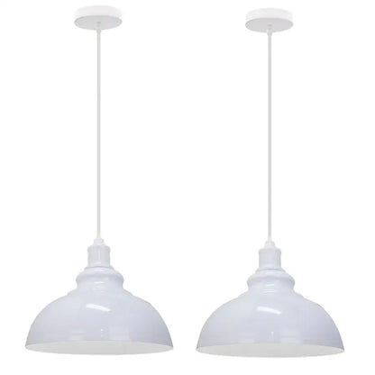 Industrial black and copper pendant lights set of 2 dining room