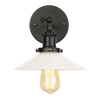 Industrial black and white led wall lights bedroom sconce