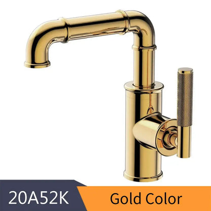 Industrial black brass basin faucet bathroom vintage pipe tap
