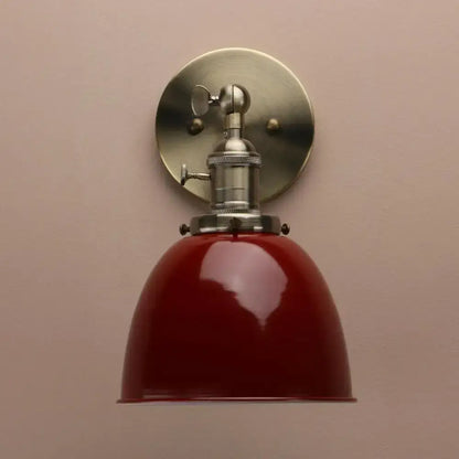 Industrial black & brushed nickel wall sconce bedroom adjustable arm