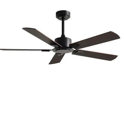 Industrial black ceiling fan with remote control living room