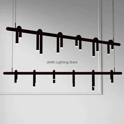 Industrial black circular ring pendant lights dining room chandelier