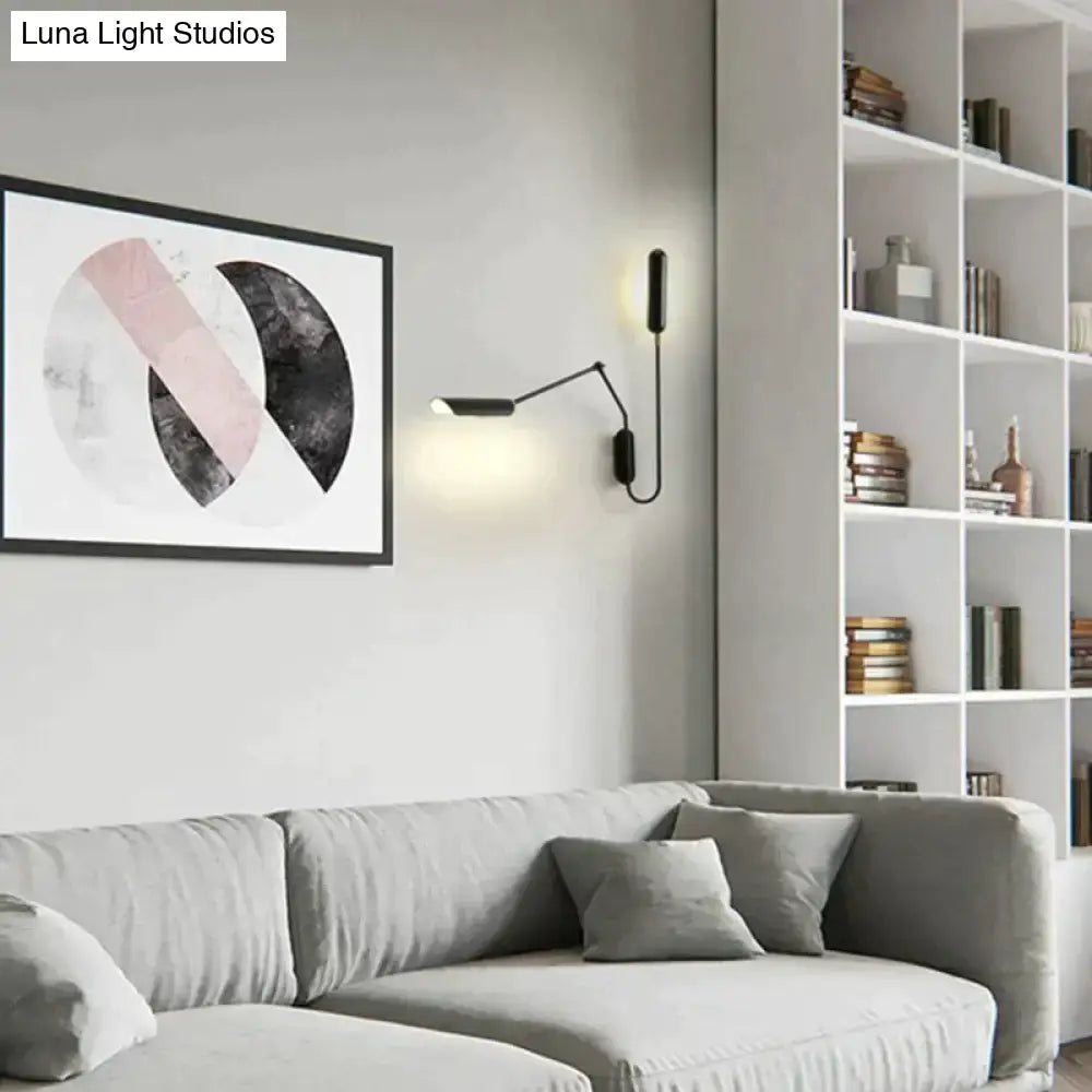 Industrial black emma industrial wall lamp bedroom reading light