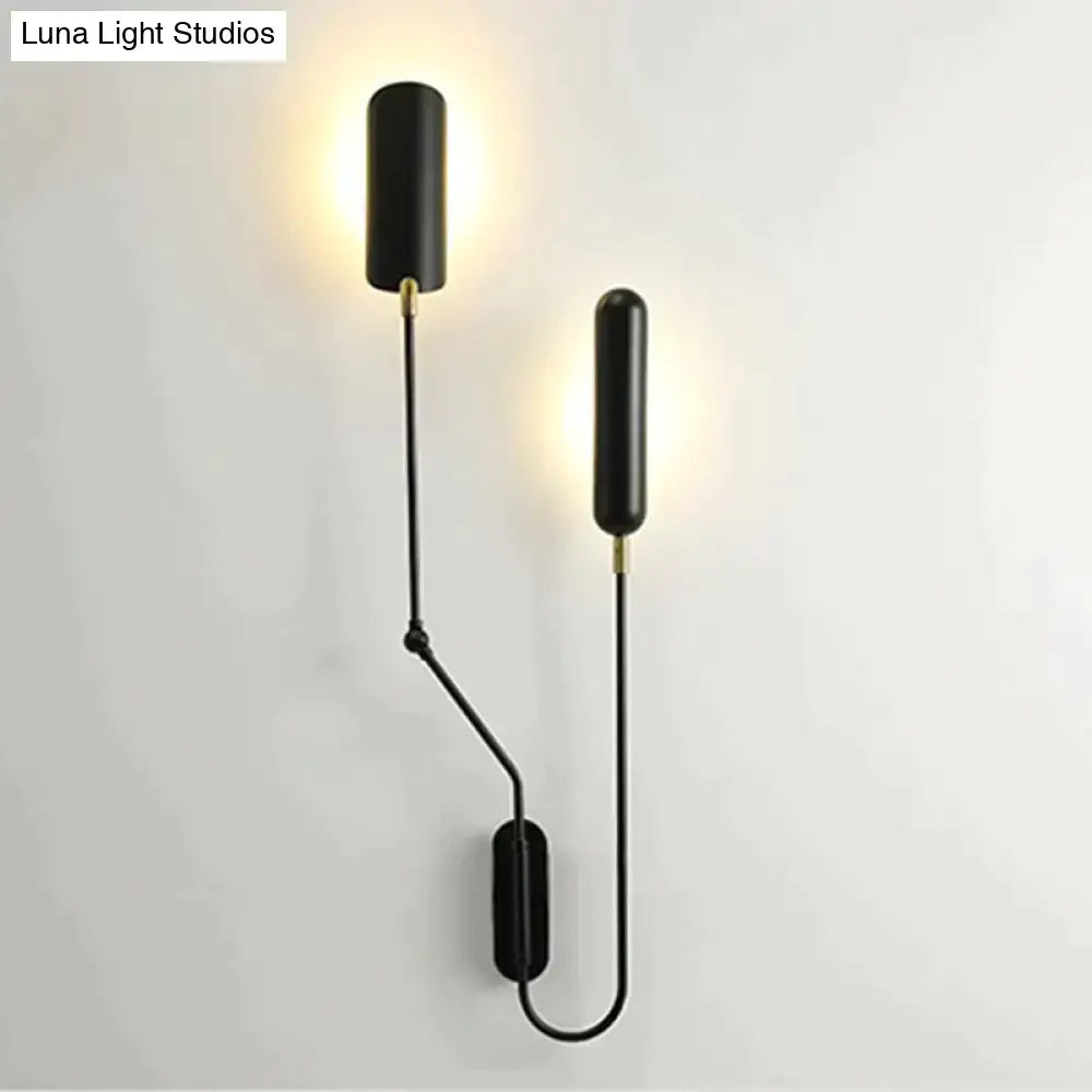 Industrial black emma industrial wall lamp bedroom reading light