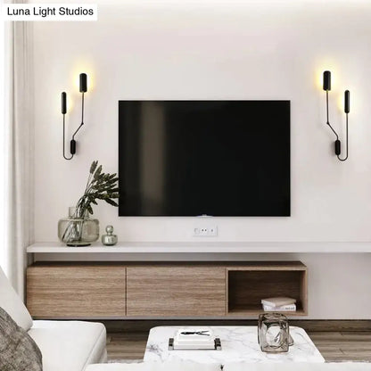Industrial black emma industrial wall lamp bedroom reading light
