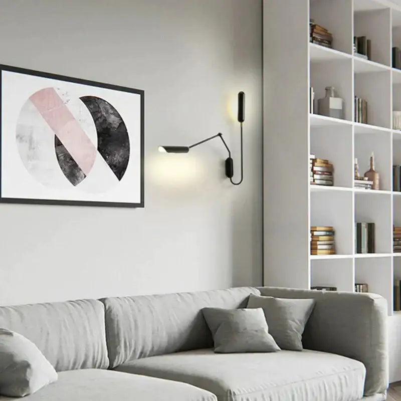 Industrial black emma industrial wall lamp bedroom reading light