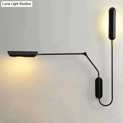 Industrial black emma industrial wall lamp bedroom reading light