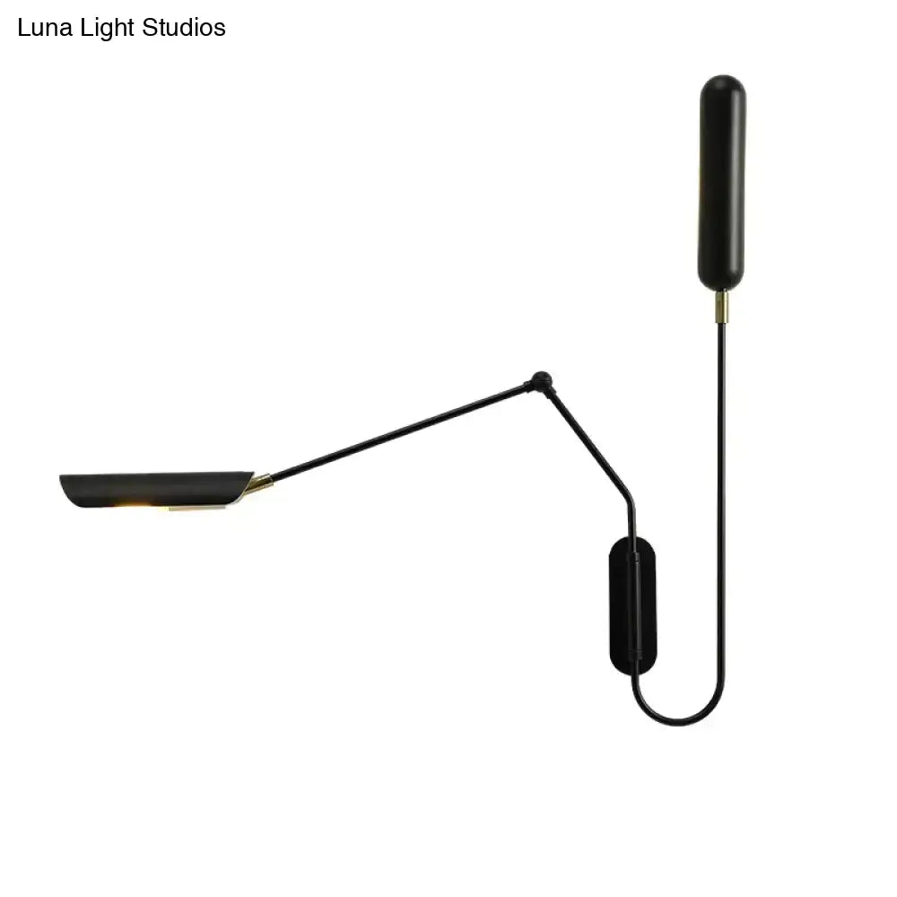 Industrial black emma industrial wall lamp bedroom reading light