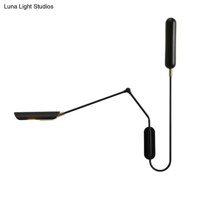 Industrial black emma industrial wall lamp bedroom reading light