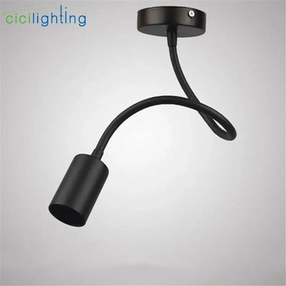 Industrial black gooseneck track lighting – clothing store fixture