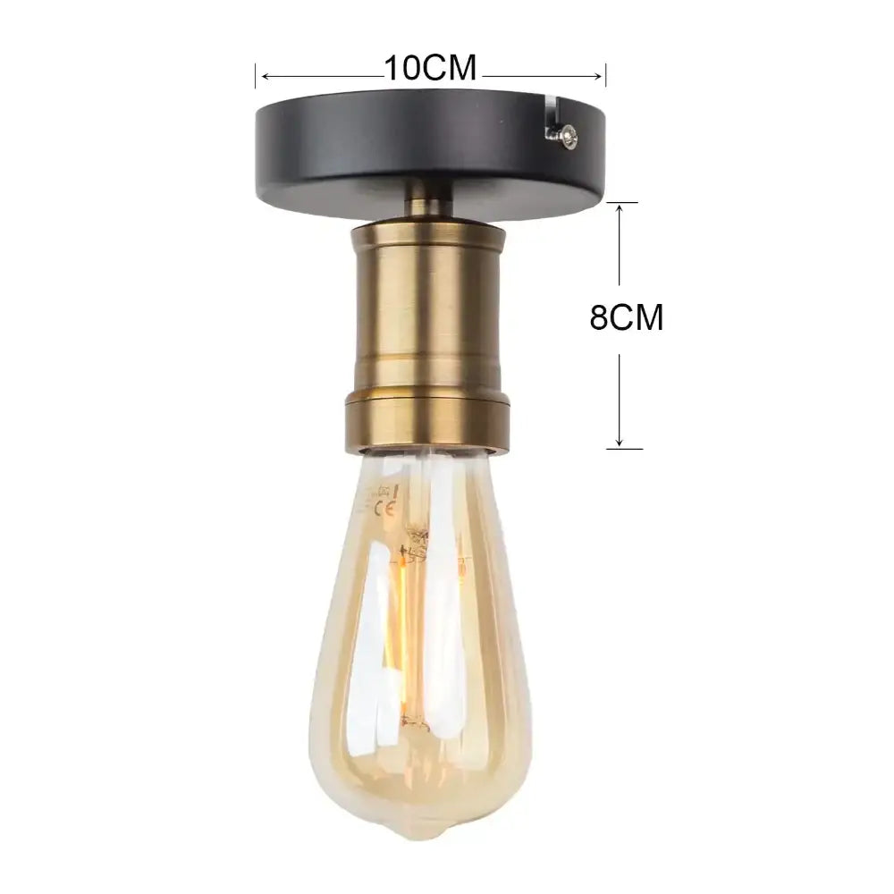 Industrial black iron cage led ceiling light for dining room