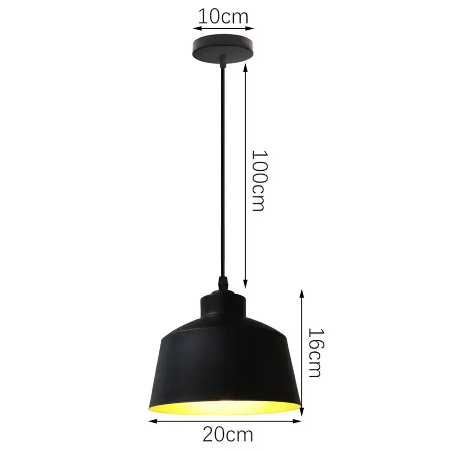 Industrial black iron pendant lights – kitchen edison bulb decor