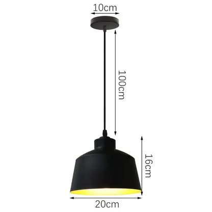 Industrial black iron pendant lights – kitchen edison bulb decor