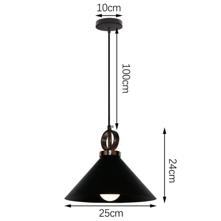 Industrial black iron pendant lights – kitchen edison bulb decor