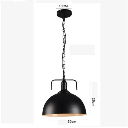 Industrial black iron pendant lights – kitchen edison bulb decor