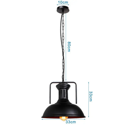 Industrial black iron pendant lights – kitchen edison bulb decor