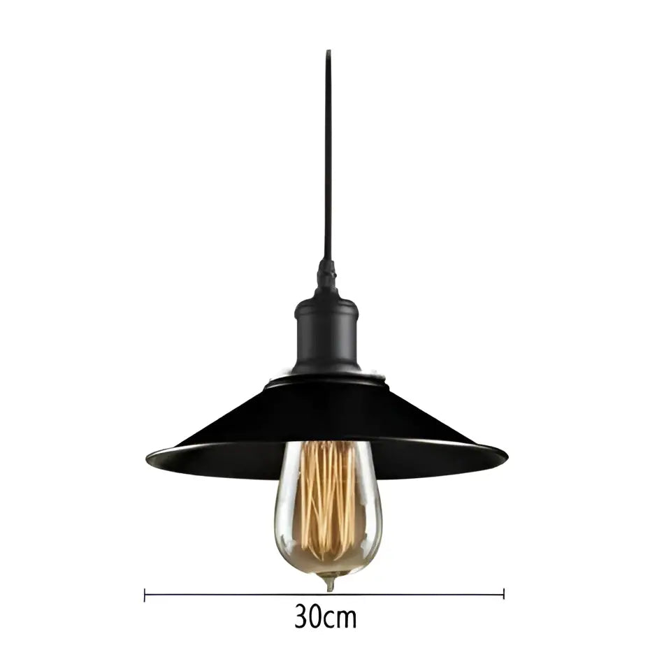 Industrial black iron pendant lights – kitchen edison bulb decor