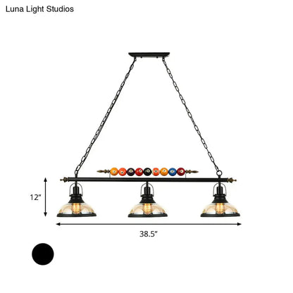 Industrial black island pendant light kit – kitchen billiard light