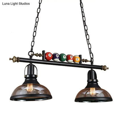 Industrial black island pendant light kit – kitchen billiard light