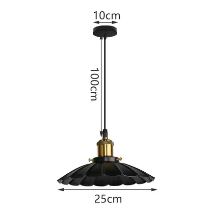 Industrial black matte aluminum pendant light kitchen wood accents