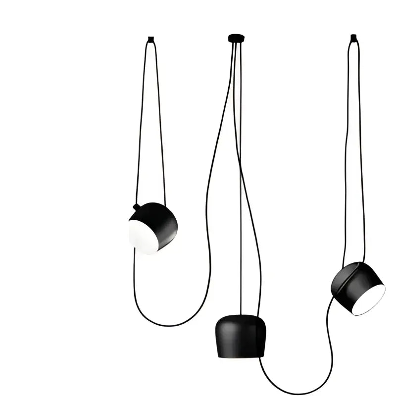 Industrial black matte spider pendant lamp dining room light