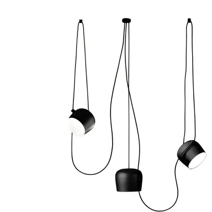 Industrial black matte spider pendant lamp dining room light