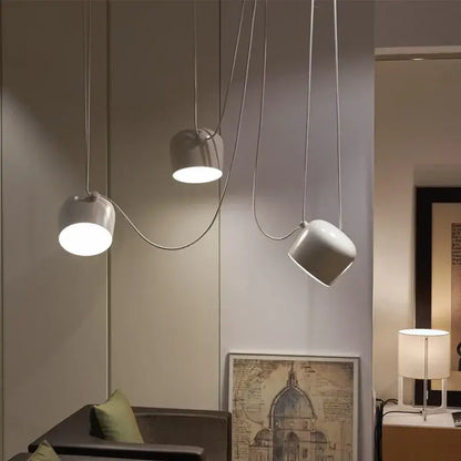 Industrial black matte spider pendant lamp dining room light