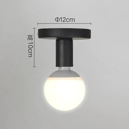 Industrial black metal cage ceiling light kitchen fixture