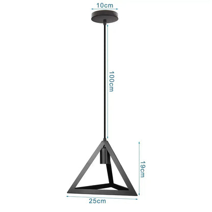 Industrial black metal cage pendant light kitchen decor