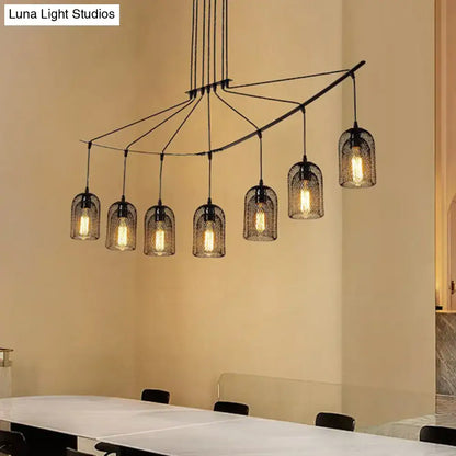 Industrial black metal island light fixture kitchen hanging ceiling lamp